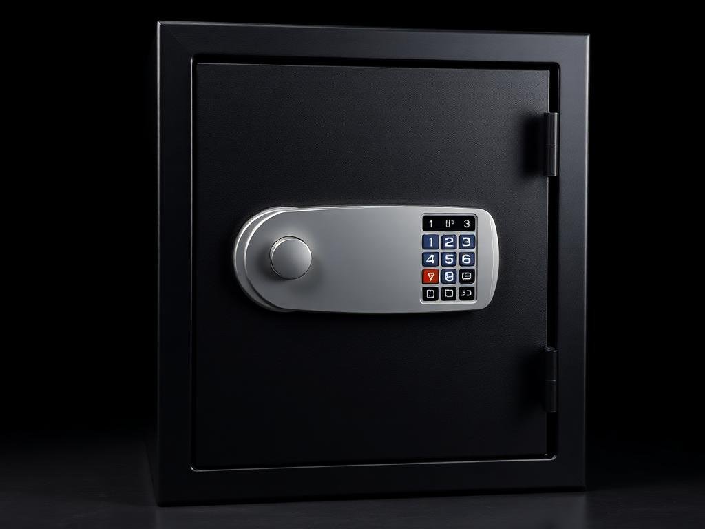 Heavy-duty commercial safe with digital keypad